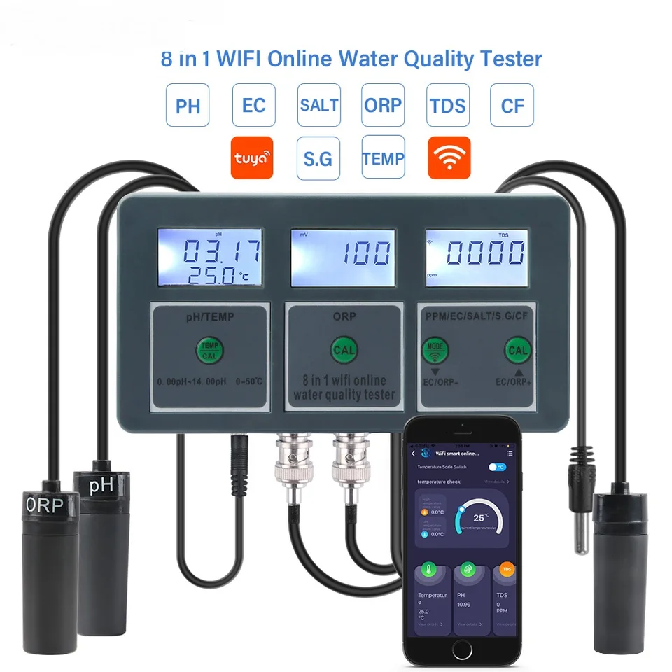 WiFi Digital PH ORP TDS EC Sal - Aquarium Fish In Online review and price