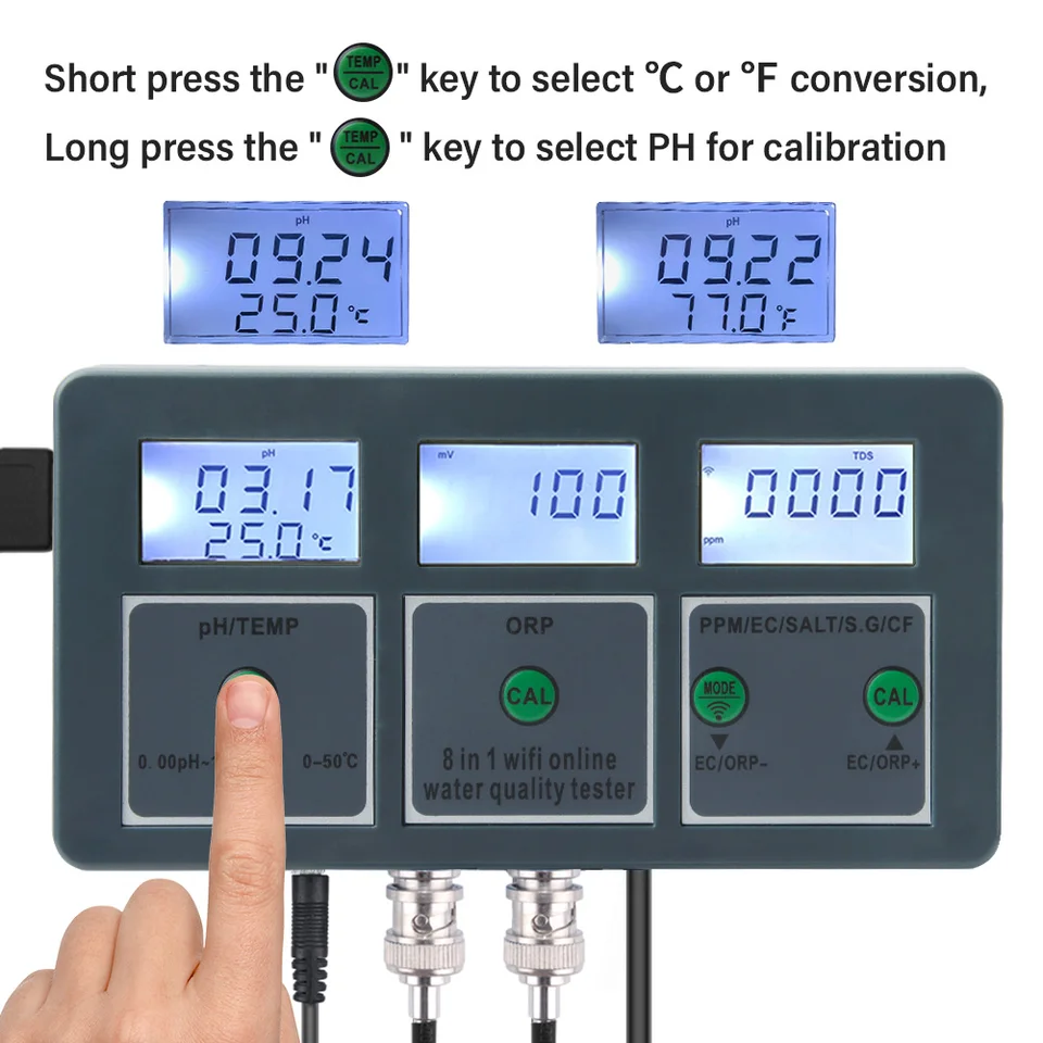 WiFi Digital PH ORP TDS EC Sal - Aquarium Fish In Online review and price